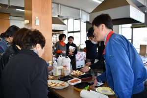 ガス器具を使った料理講習会！　銀水支所女性部活動